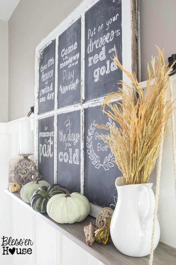 2015 Fall Home Tour: Part One | Bless'er House - Great ideas for decorating for fall on a budget